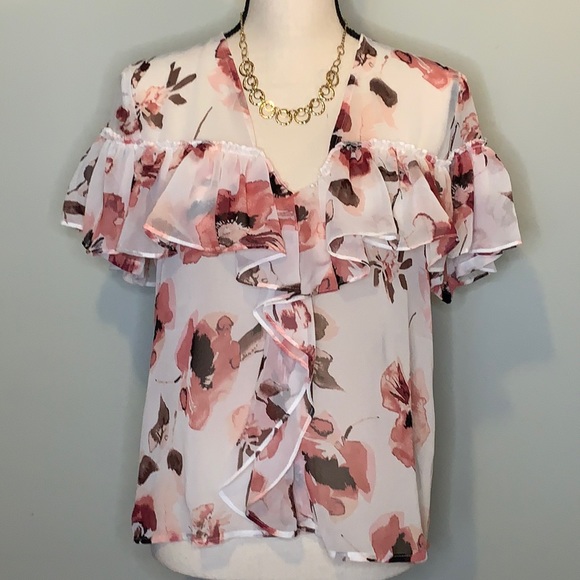 Chiffon Ruffle Blouse - Picture 2 of 7